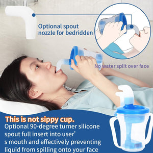 Dysphagia Regulating Drinking Cup for Swallowing and Disorders People,Dispenses 5cc or 10cc of Liquid Each Time,No Thickener is Used.Helps to Prevent Choking