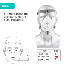 Load image into Gallery viewer, MOYEAH CPAP Full Face Mask  Comfortable Adjustable Strip New Medium Size
