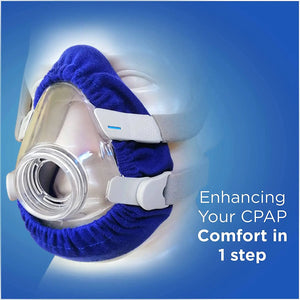 MOYEAH 4 Pack CPAP Mask Liners for Full Face Masks Moisture Wicking, Pressure Reducing, Comfort Enhancing,Washable,Cotton Cover