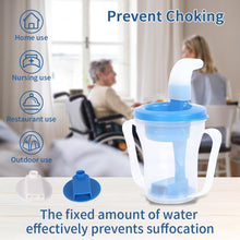 Load image into Gallery viewer, Dysphagia Regulating Drinking Cup for Swallowing and Disorders People,Dispenses 5cc or 10cc of Liquid Each Time,No Thickener is Used.Helps to Prevent Choking
