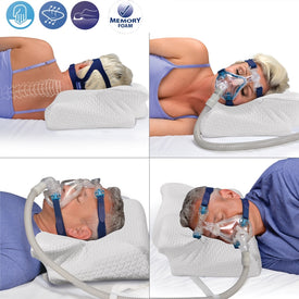MOYEAH CPAP Pillow Anti Snore Memory Foam Contour Design Reduces Face Mask Pressure CPAP Supplies - United States