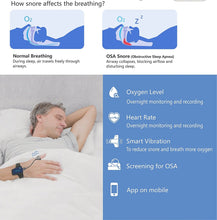 Load image into Gallery viewer, Moyeah Portable Auto CPAP/APAP machine plus equipped with oximeter Bluetooth watch and Wifi Anti Snoring Ventilator
